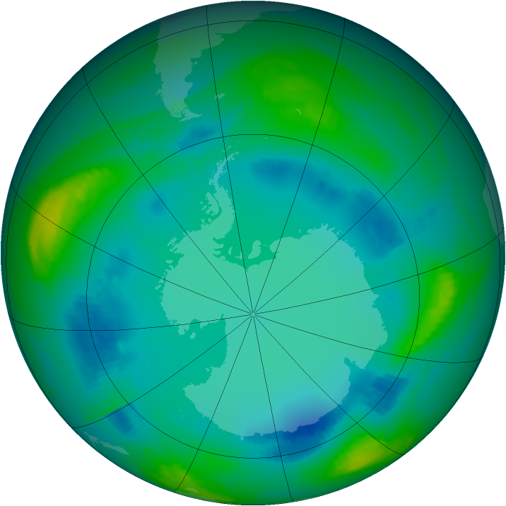 Ozone Map 1998-07-29